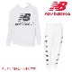 new balance（ニューバランス）スウェットプルオーバーフーディ/スウェットパンツ セットアップ（AMT03558・AMP03560）WT：ホワイト 上下セット トレーニングウエア スポーツウエア ジムウエア アフターウエアー 移動着 オシャレ着 合宿 遠征 旅行 ジム 大谷翔平 NB 上下