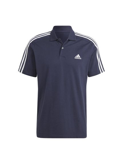 Essentials Pique Embroidered Small Logo 3-Stripes Polo Shirt